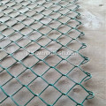 Recinzione a catena in PVC verde campo sportivo